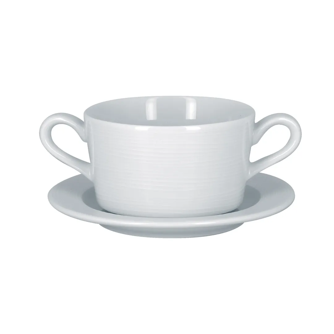 RAK Porcelain HMPASCS30 - Cream Soup Bowl, 10-1/8 oz (3-9/10"×2-7/16"), White Porcelain - 12/Case