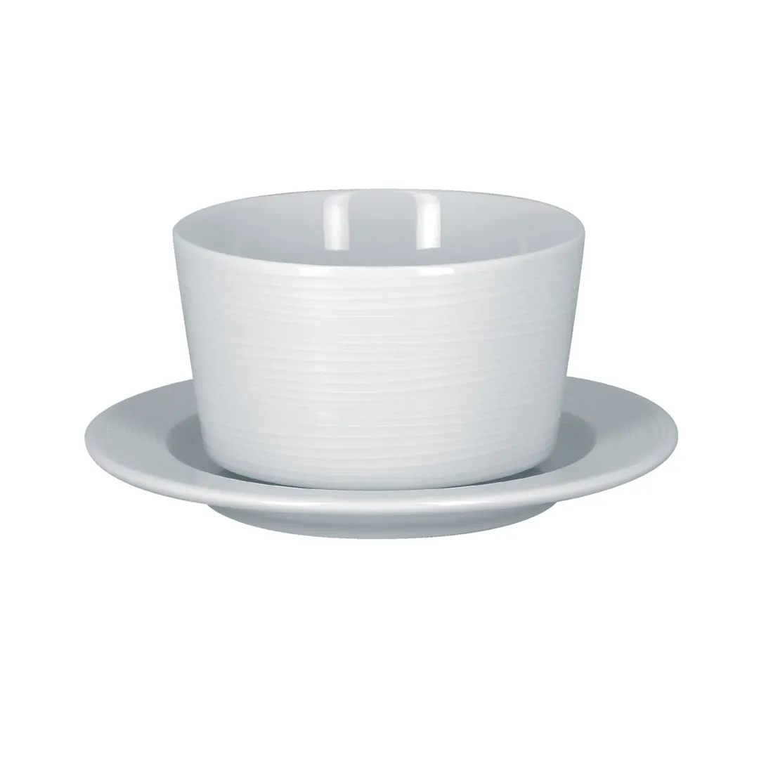 RAK Porcelain HMPASSA15 Helm Saucer, 5.5"-5.99" Round White Porcelain, Dishwasher Safe - 12/Case