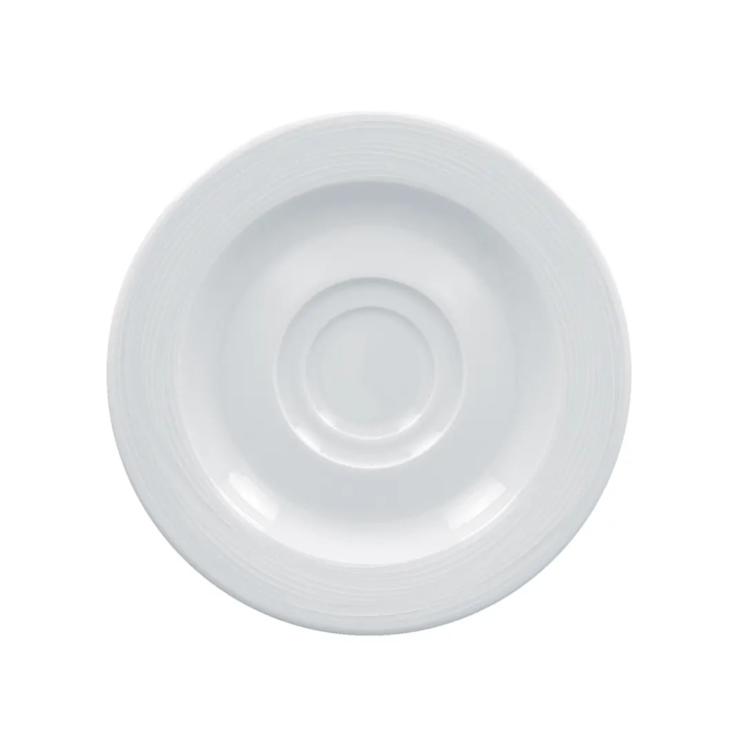 RAK Porcelain HMPASSA15 Helm Saucer, 5.5"-5.99" Round White Porcelain, Dishwasher Safe - 12/Case