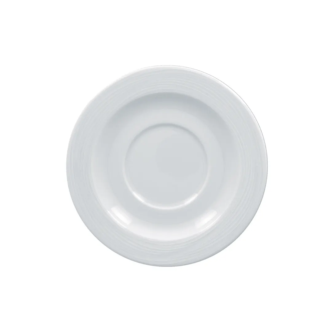 RAK Porcelain HMPASSA17 Saucer, 6.5"-6.9" White Porcelain, Oven/Microwave/Dishwasher Safe - 12/Case