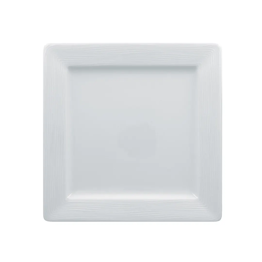 RAK Porcelain HMPASSP21 - Square China Plate, 8¼" Polaris Porcelain, Multi‑Appliance Safe - 12/Case