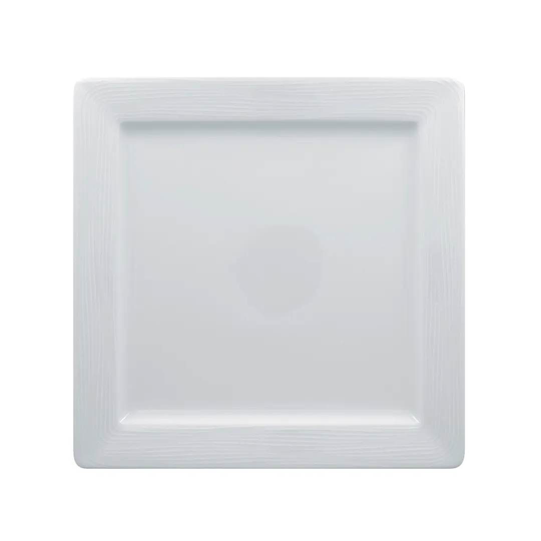 RAK Porcelain HMPASSP24 Helm Square Plate 9-7/16" White Porcelain Dishwasher Safe - 12/Case