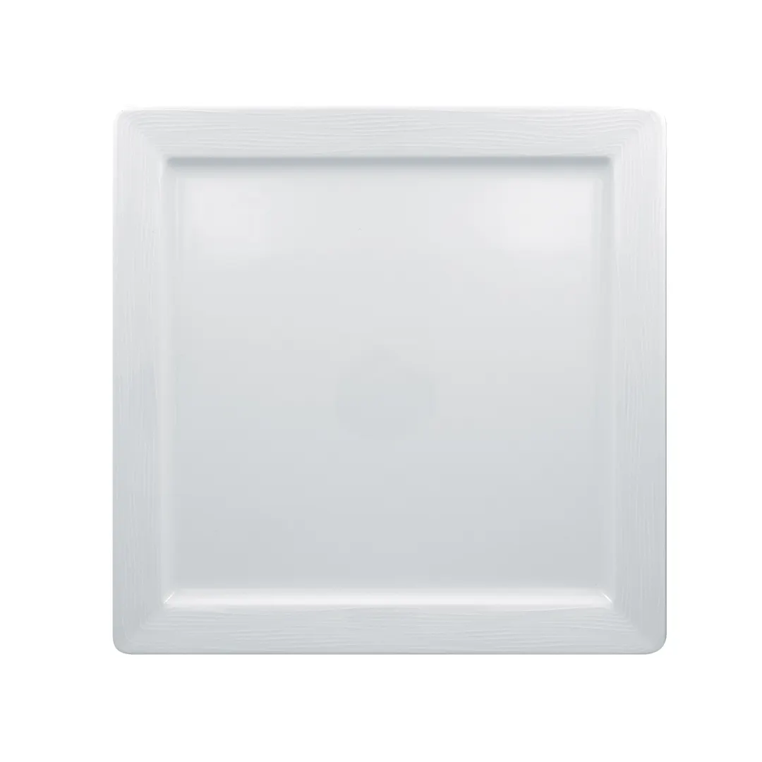 RAK Porcelain HMPASSP30 - Square Plate 11.8" White Porcelain Oven Microwave Safe - 6/Case