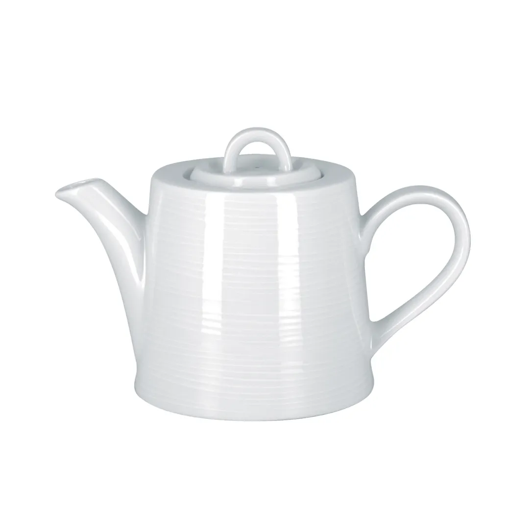 RAK Porcelain HMPASTP45 - Helm Teapot 15.2 oz 3.8" Dia, White Porcelain, Lid - 12/Case