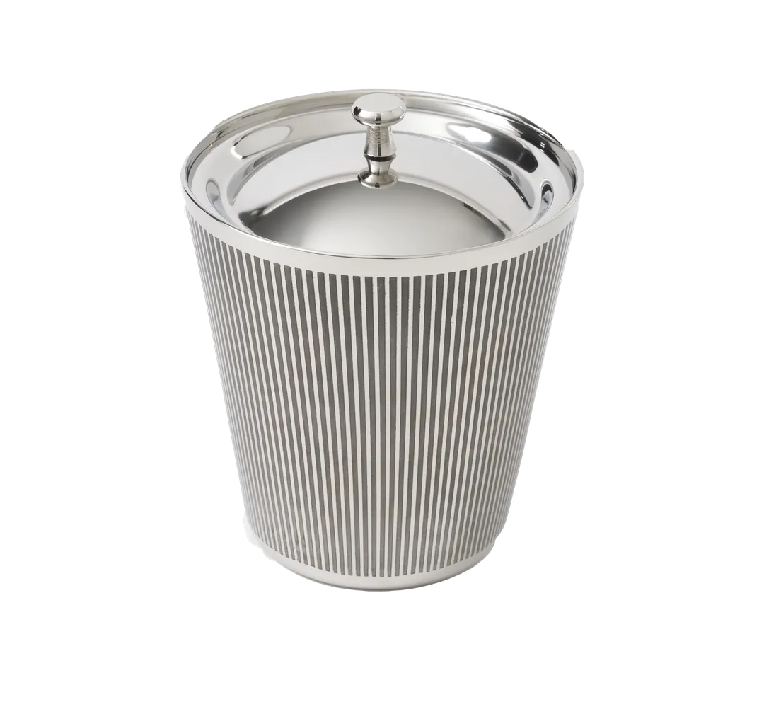 RAK Porcelain IB6116SE Ice Bucket – 7.08" L x 5.9" W x 8.27" H, 101.44 oz (2‑3 qt) Silver Metal,