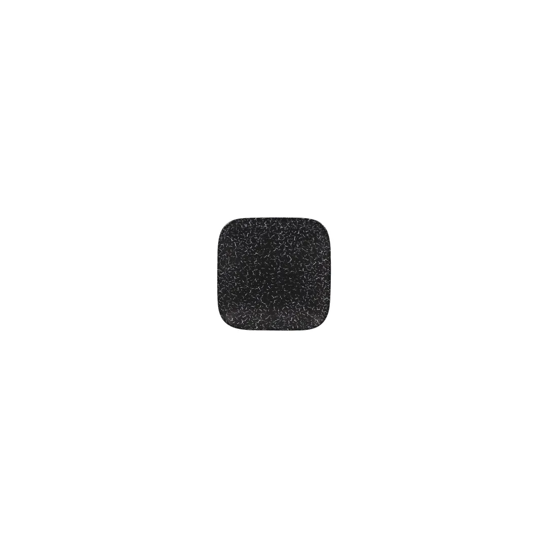 RAK Porcelain IPAUSP11 Square Plate, 4.375" x 4.375", Black Porcelain, Dishwasher Safe - 12/Case