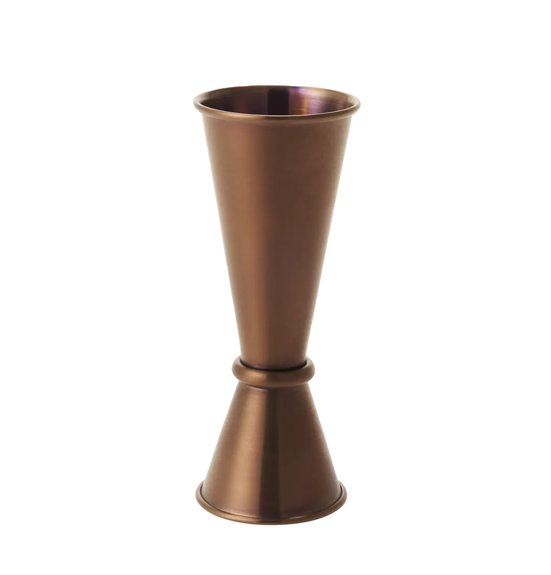 RAK Porcelain JR58515VRG Bar Jigger Dual 0.84 oz & 1.69 oz Rose Gold Satin Finish Porcelain - 1/Case