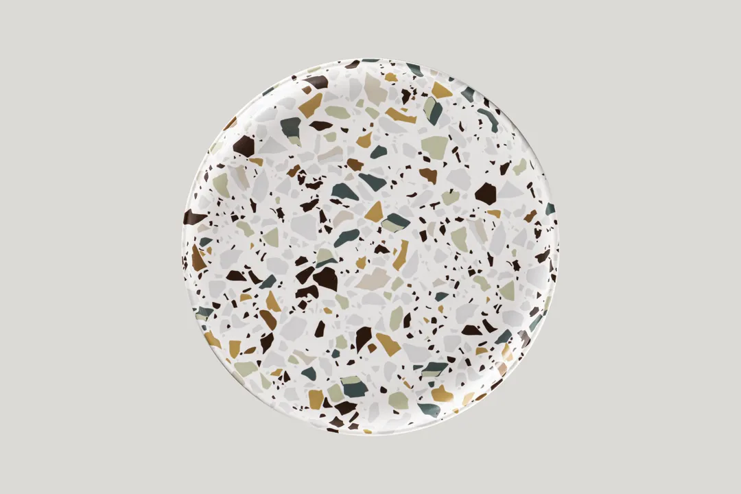 RAK Porcelain KELUDP27 - 10.63" Round Deep Rim Porcelain Plate, 10-5/8" Diameter, 12/Case
