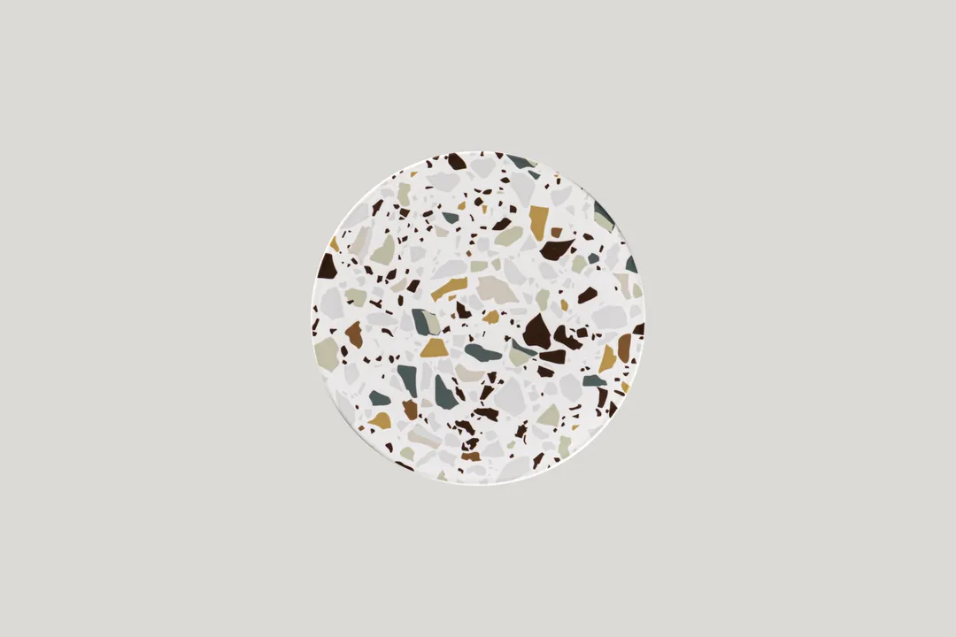 RAK Porcelain KELUFP19 - 7.5" Round Flat Porcelain Dinner Plate, 7.5" Diameter, - 24/Case