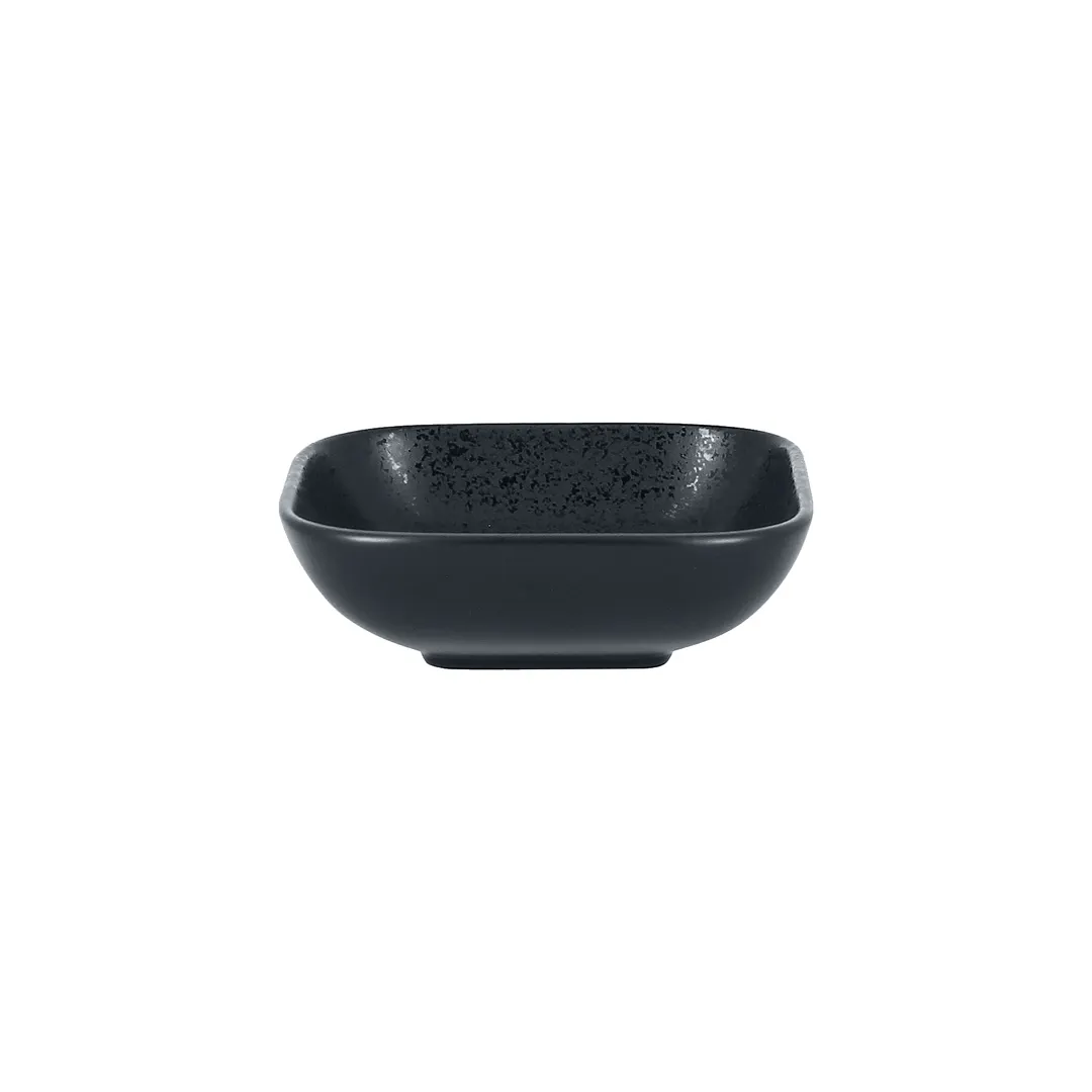 RAK Porcelain KRAUSB11 Square 5.6 oz Black Bowl 4" x 4" Dishwasher & Microwave Safe - 24/Case