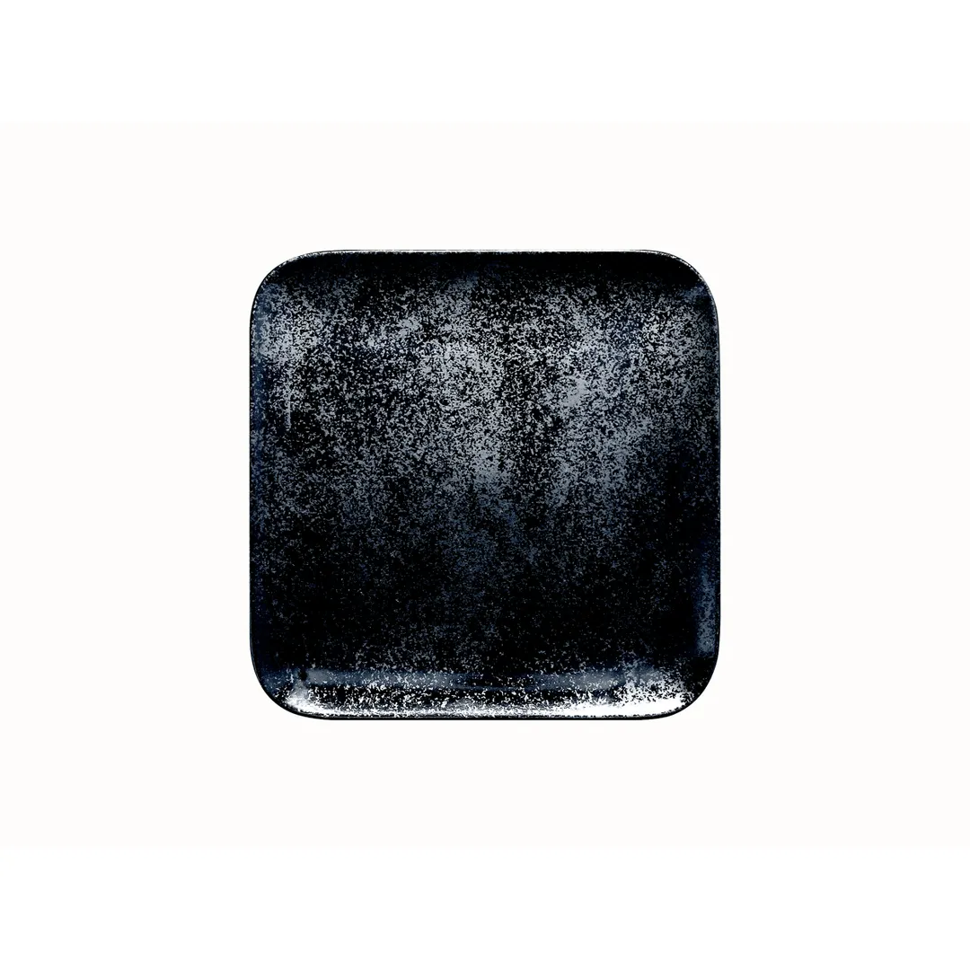 RAK Porcelain KRAUSP24 - Square Karbon Porcelain Plate 9.44" (9-7/16") Dishwasher Safe - 12/Case