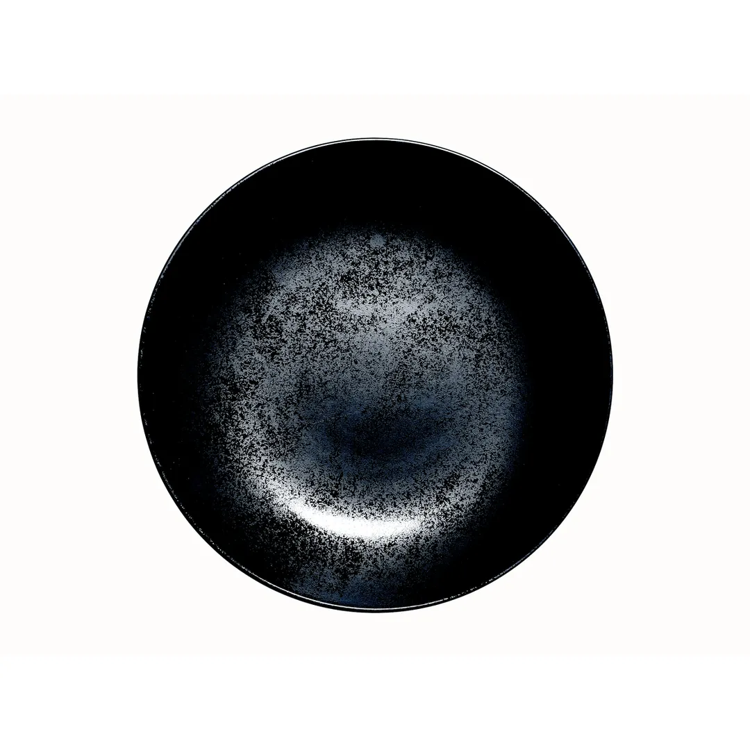 RAK Porcelain KRBUBC26 - 10" Round Deep Bowl, 40 oz (1.25 qt) Black Porcelain Dishwasher Safe - 12/Case