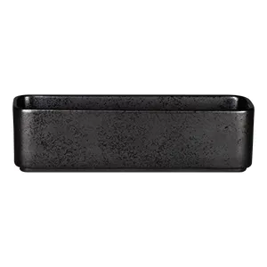 RAK Porcelain KRFTRTD24 Rectangular Bowl, 26 oz (9" x 3.35"), Deep Porcelain Karbon - 6/Case