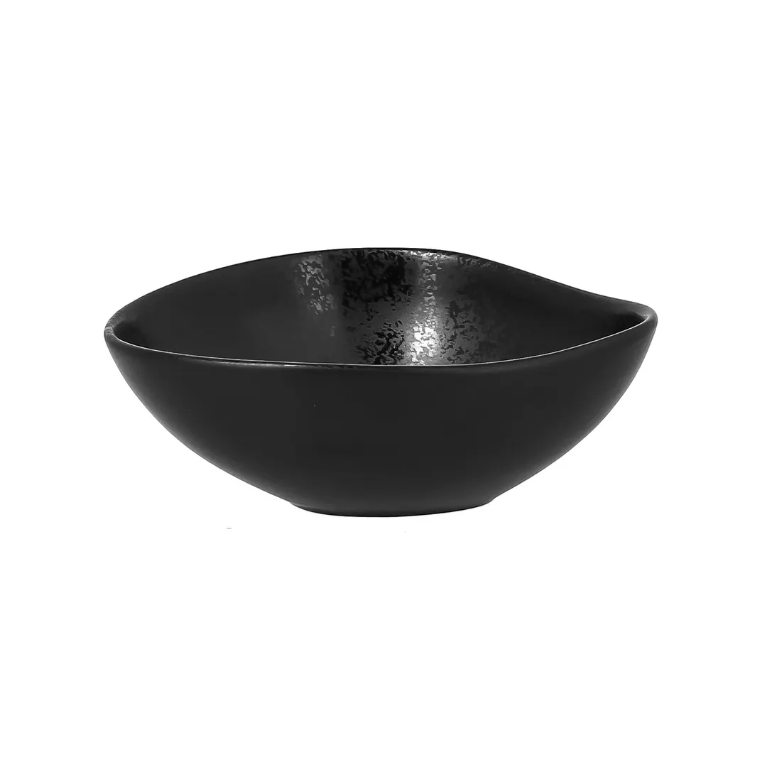RAK Porcelain KRSHSB14 - Black Salad Bowl, 5.5" L x 4.35" W, 9 oz, Oven‑Dishwasher Safe - 12/Case