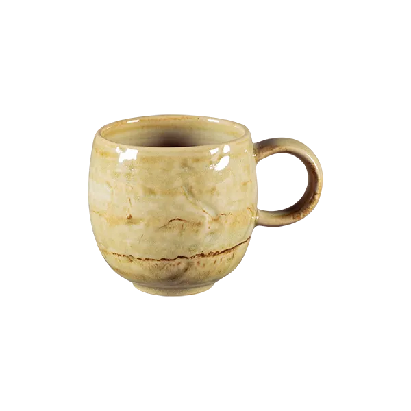 RAK Porcelain KSCU09OC - Krush Espresso Cup 3.05 oz 2.35" Dia x 2.25" H Ocher Porcelain - 12/Case