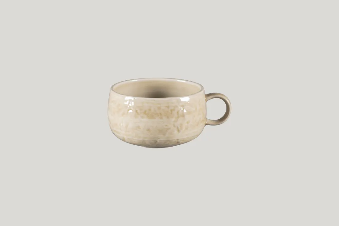 RAK Porcelain KSCU40VL - Krush Breakfast Cup 11.85 oz 4.15" Diameter Vanilla Porcelain - 12/Case