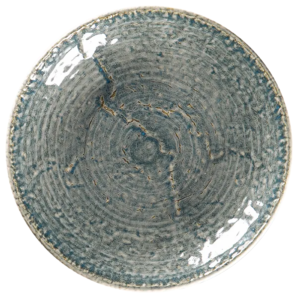 RAK Porcelain KSDP26IN - 10.25" Round Deep Coupe Plate, Indigo Porcelain, 1.55" Height, 6/Case