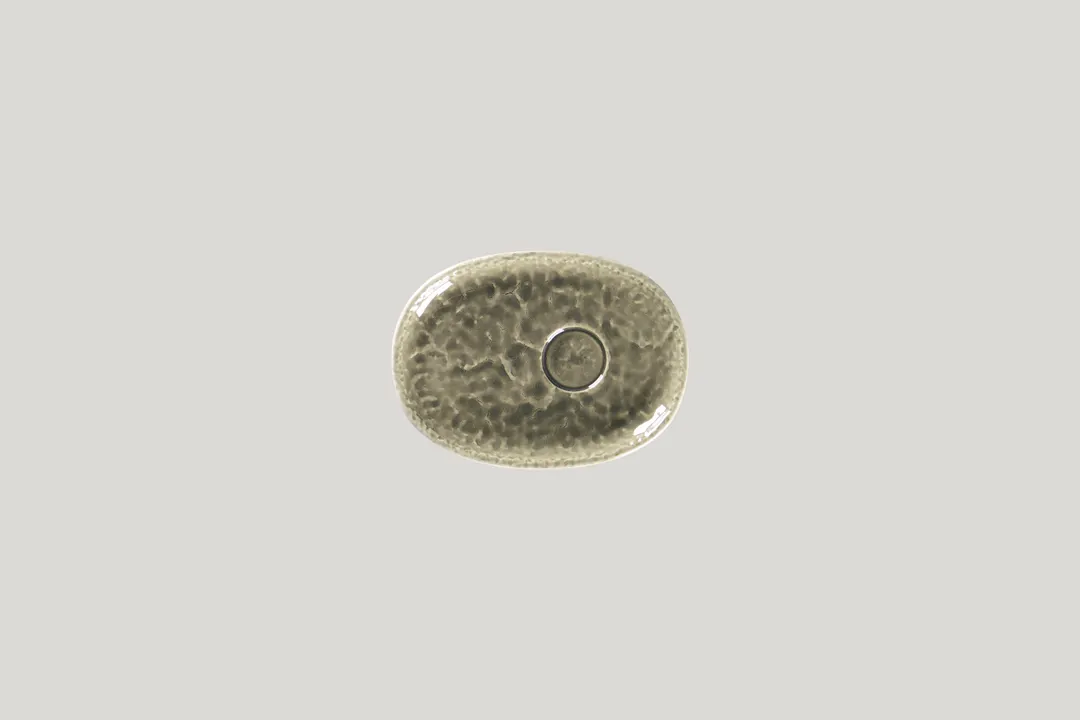 RAK Porcelain KSOSA15ST - Oval Krush Saucer 5.9" L x 4.35" W, Porcelain, 5.5-5.99" Size - 12/Case