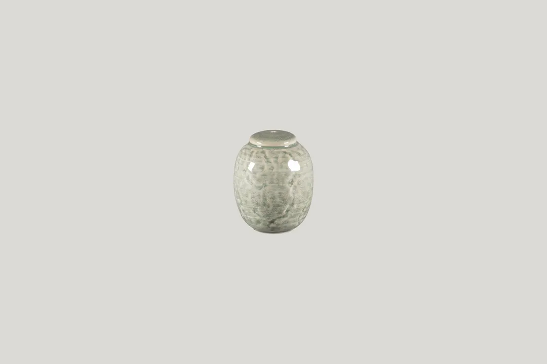 RAK Porcelain KSPS01SG - Krush Pepper Shaker, 1.75" x 2.35" H, Porcelain Sage - 12/Case