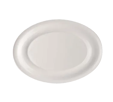 RAK Porcelain LROP32 Lyra Oval Plate, 12½" x 9" Porcelain, Dishwasher & Microwave Safe - 6/Case