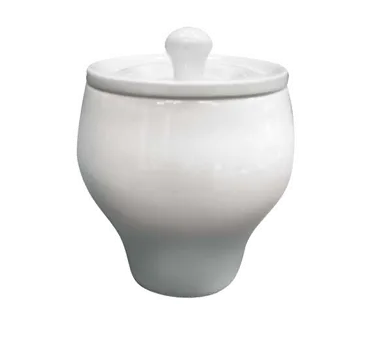 RAK Porcelain LRSU27 - Lyra Sugar Bowl with Lid, 9 oz Porcelain, Dishwasher Safe, 6/Case