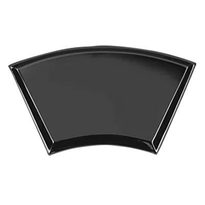 RAK Porcelain LXBS30BK Concept Platter, 11"-4/5" x 10"-1/4", Black, Dishwasher Safe - 4/Case