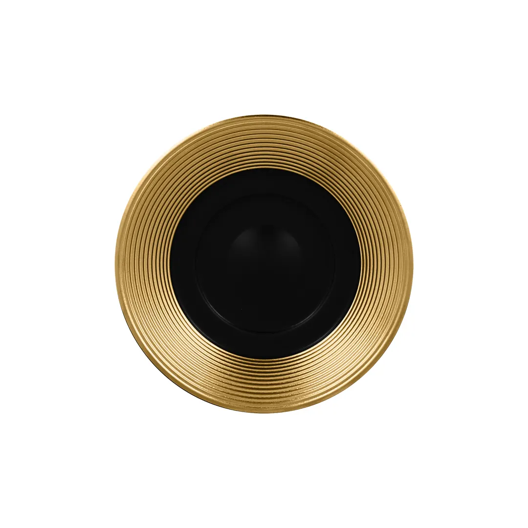 RAK Porcelain MAEVSA15GB Round Saucer, 5.5"-5.99" Diameter, Gold Porcelain, Dishwasher Safe - 12/Case