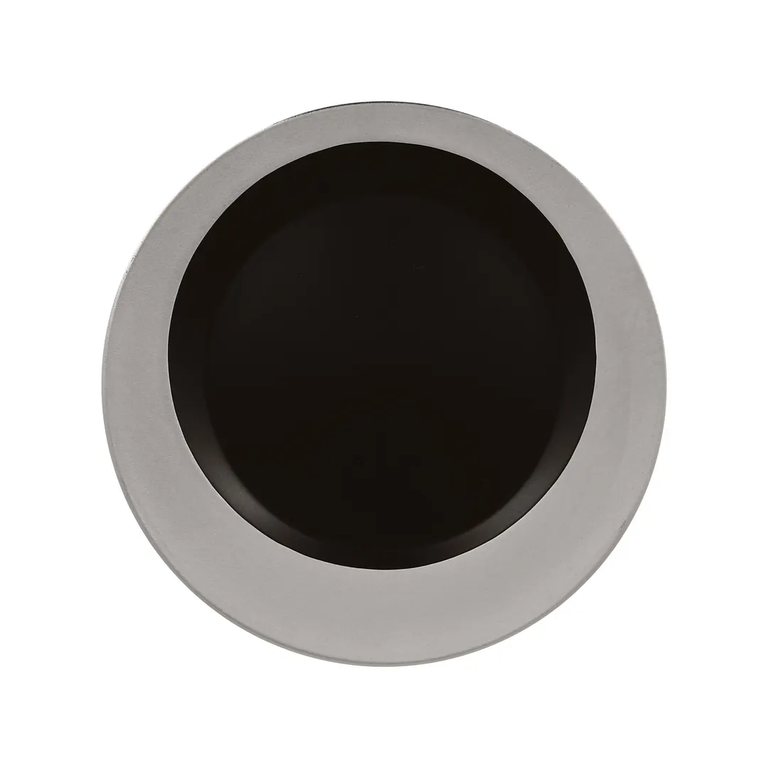 RAK Porcelain MAGIFP30SB - 11-4/5" Round Antic Porcelain Plate Silver Finish, Dishwasher Safe - 6/Case