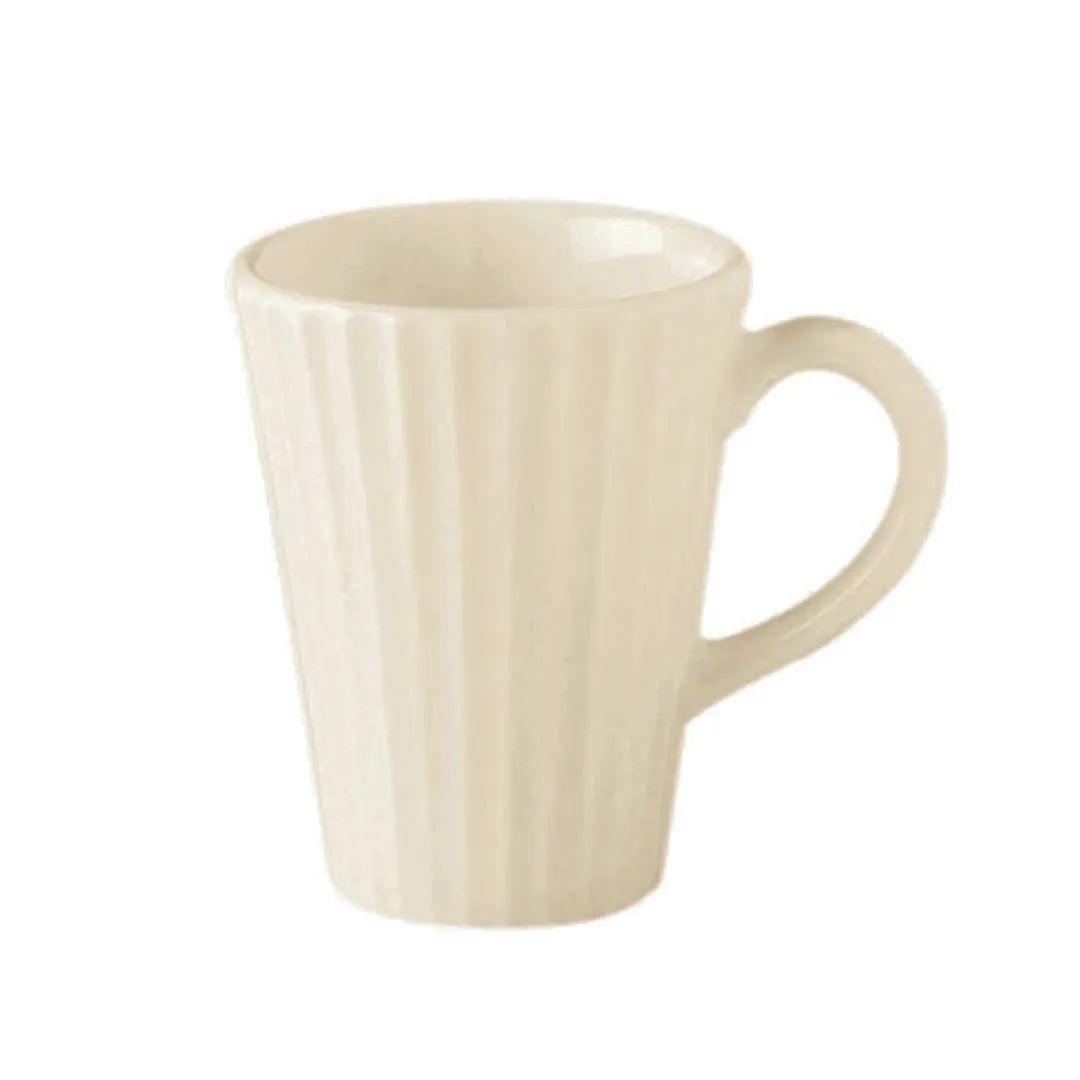RAK Porcelain MECU20 Coffee Cup, 6-3/4 oz (0.21 qt), 3-1/2" x 3-1/8", White China, Non‑Stack - 12/Case