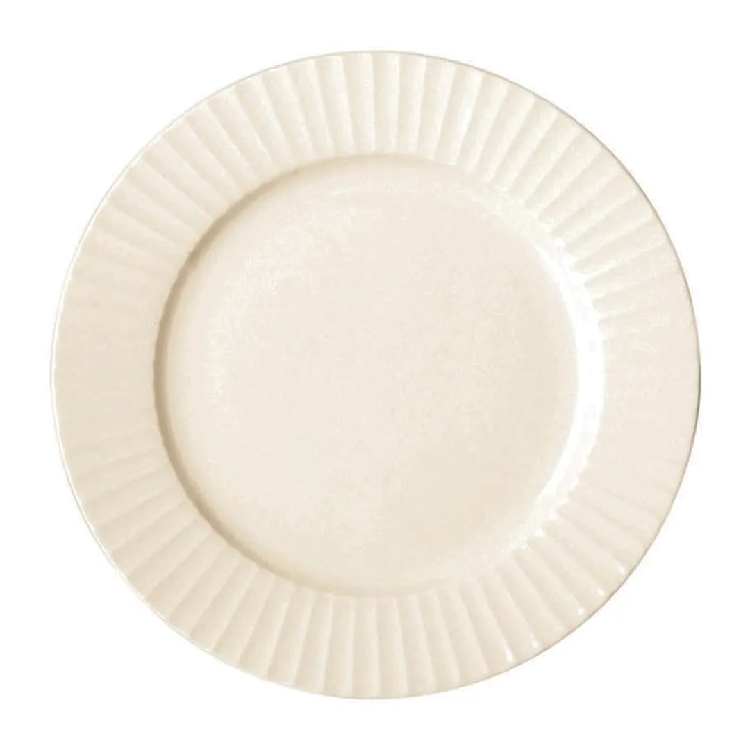 RAK Porcelain MEFP15 - Round China Plate 5.875" Diameter Wide Rim White Finish - 24/Case