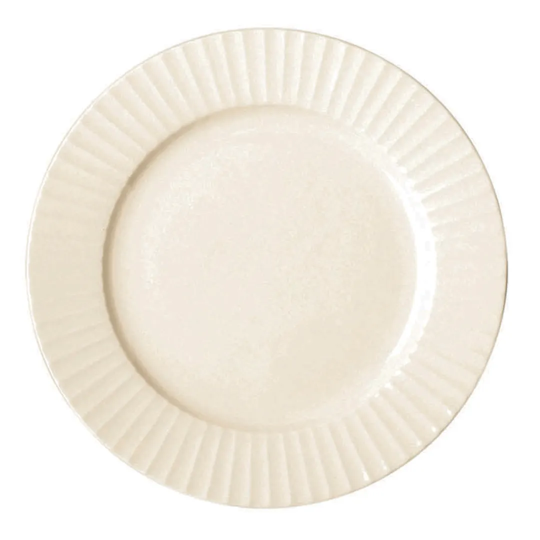 RAK Porcelain MEFP31 - Metropolis Round China Plate, 12" Diameter, Wide Rim, White, 6/Case
