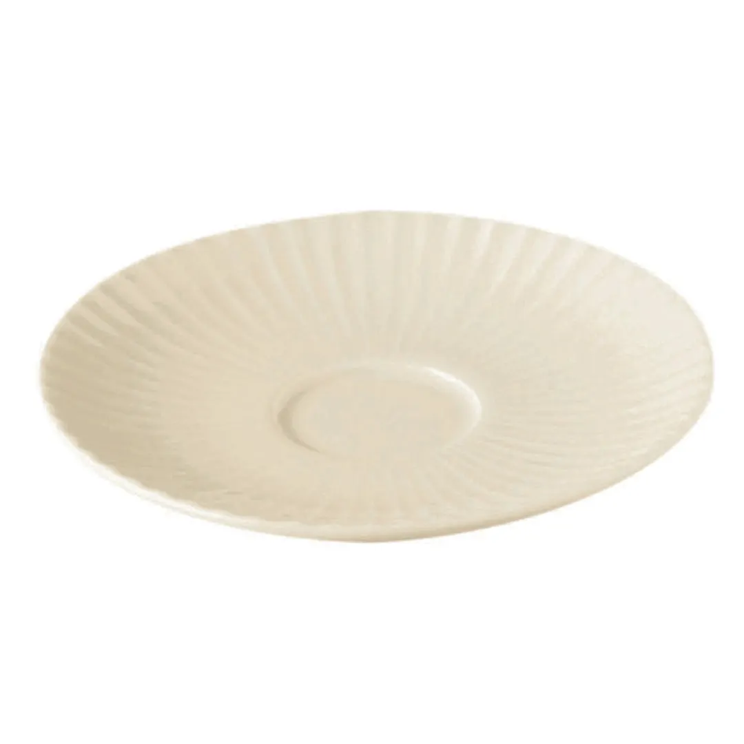 RAK Porcelain MESA13 - Metropolis Round White China Saucer 4.75" Dia, Fits MECU09, 12/Case