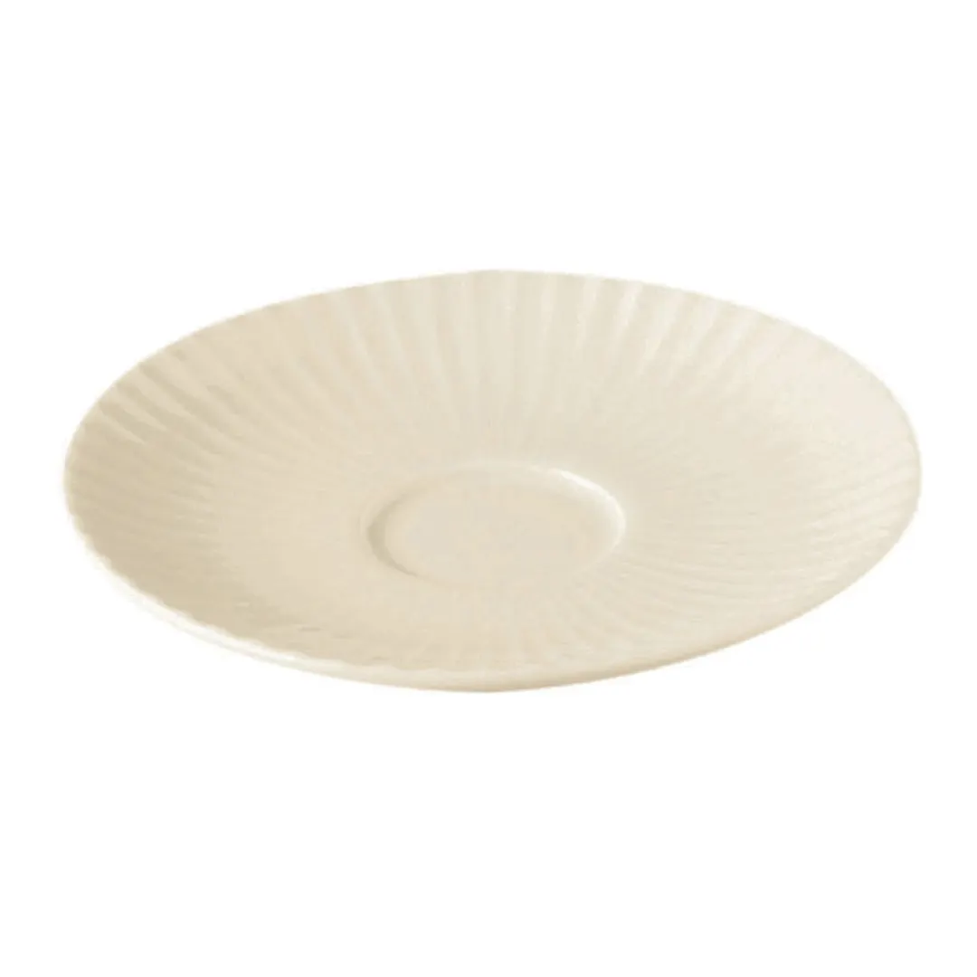 RAK Porcelain MESA15 - Metropolis Round White China Saucer, 6" Diameter, Fits MECU20, 12/Case