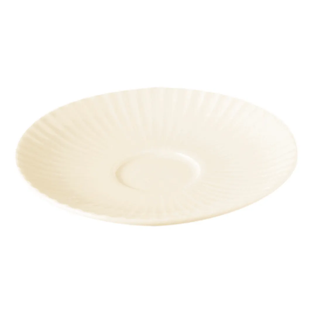 RAK Porcelain MESA17 - Metropolis Round China Saucer, 6.25" Diameter, White Finish, 12/Case