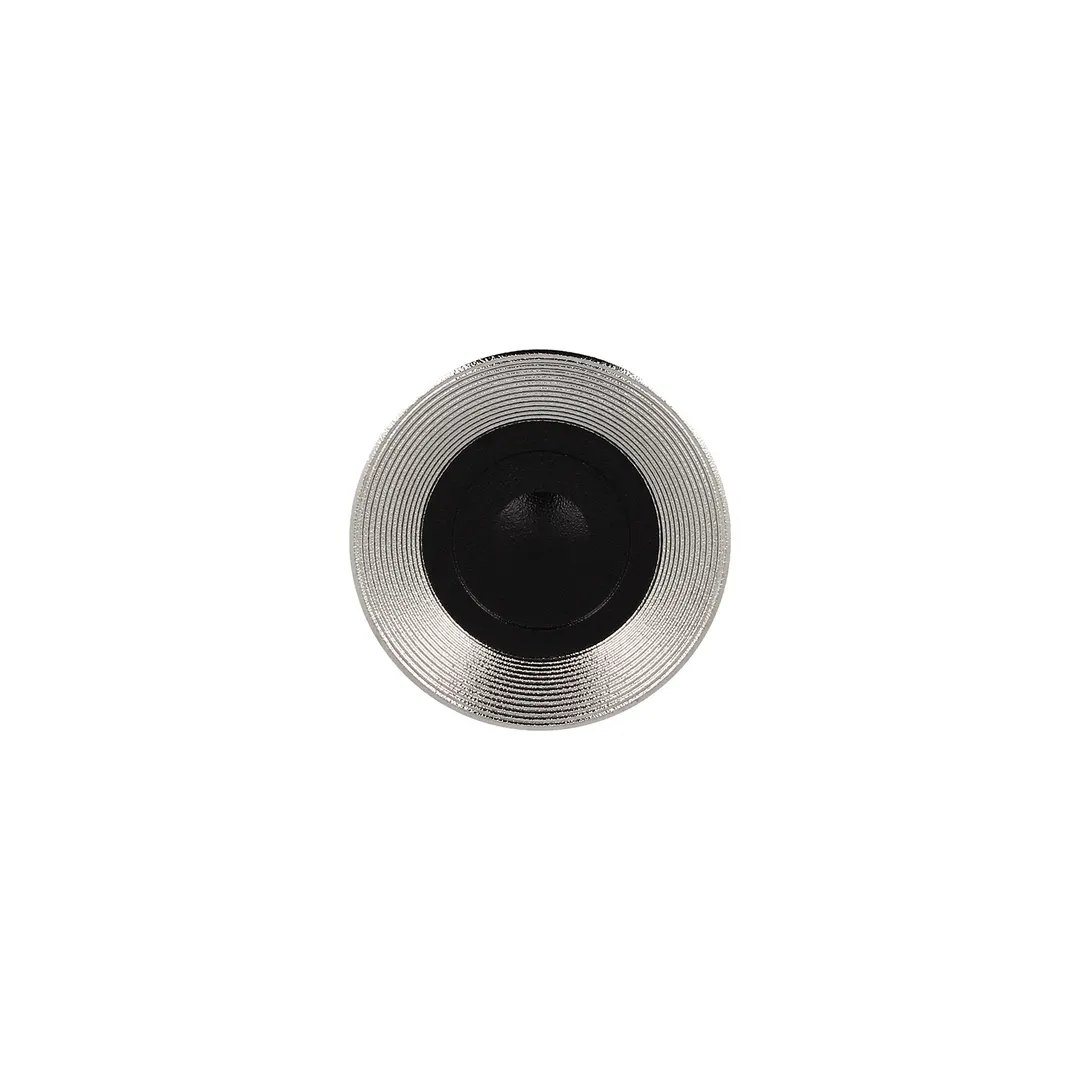 RAK Porcelain MFEVSA15SB Fusion Round Saucer 5.5"-5.99" Embossed Silver Porcelain - 12/Case