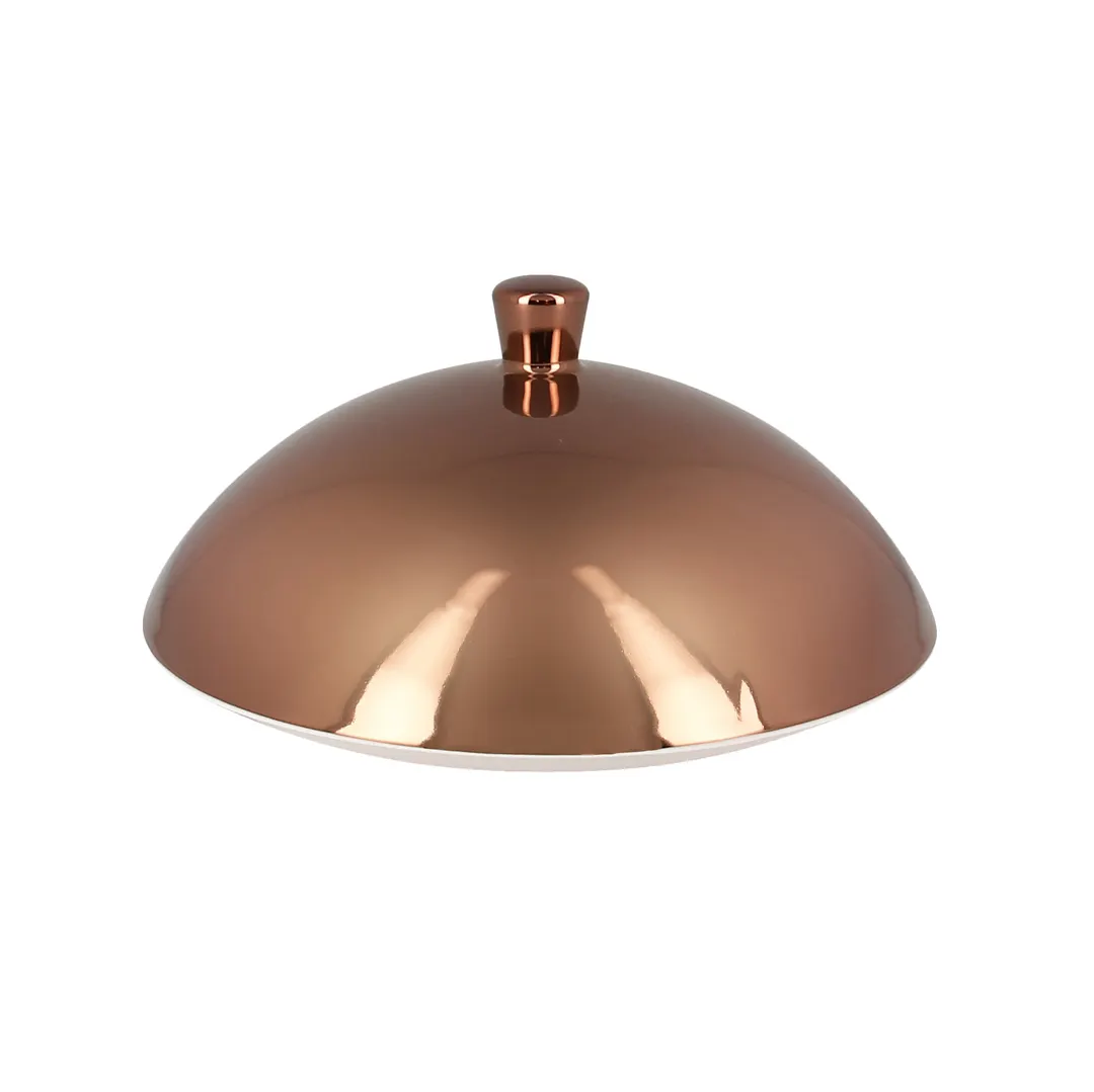 RAK Porcelain MFFDCL02B - Fusion Dome Lid, 6‑1/9" Diameter, Porcelain Finish, Handles - 6/Case