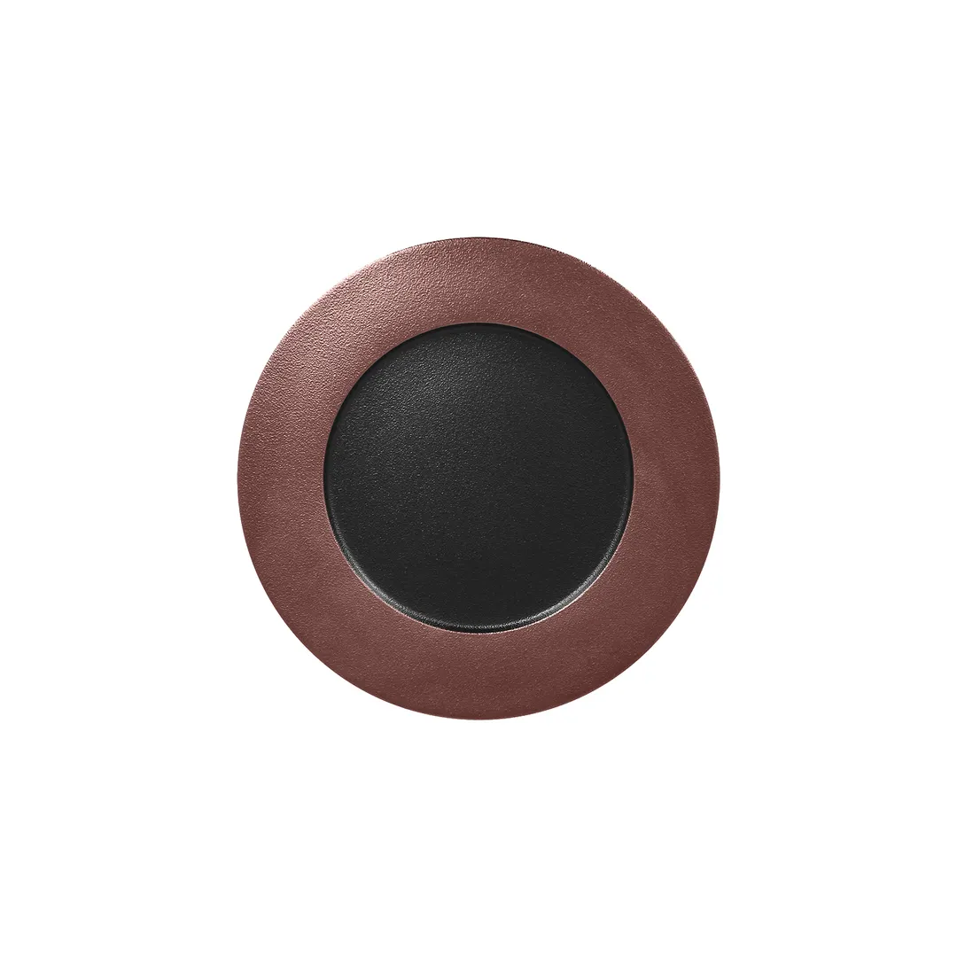RAK Porcelain MFFDFP22BB - Fusion Round Plate 8-5/8" Dia, Flat Edge, Porcelain Finish - 12/Case