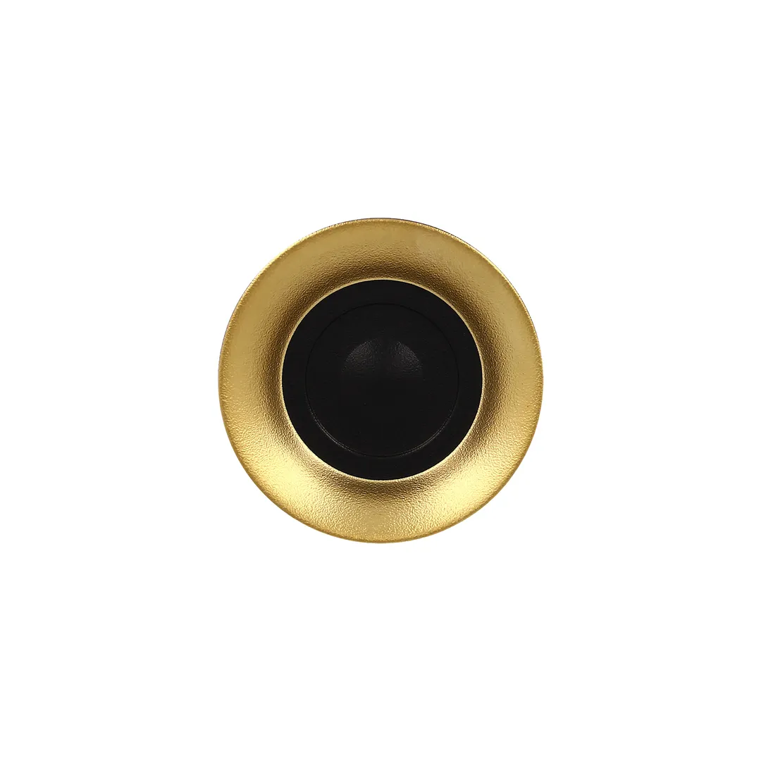 RAK Porcelain MFFDSA15GB Round Saucer, 5.5"-5.99" Diameter, Porcelain Gold Finish - 12/Case