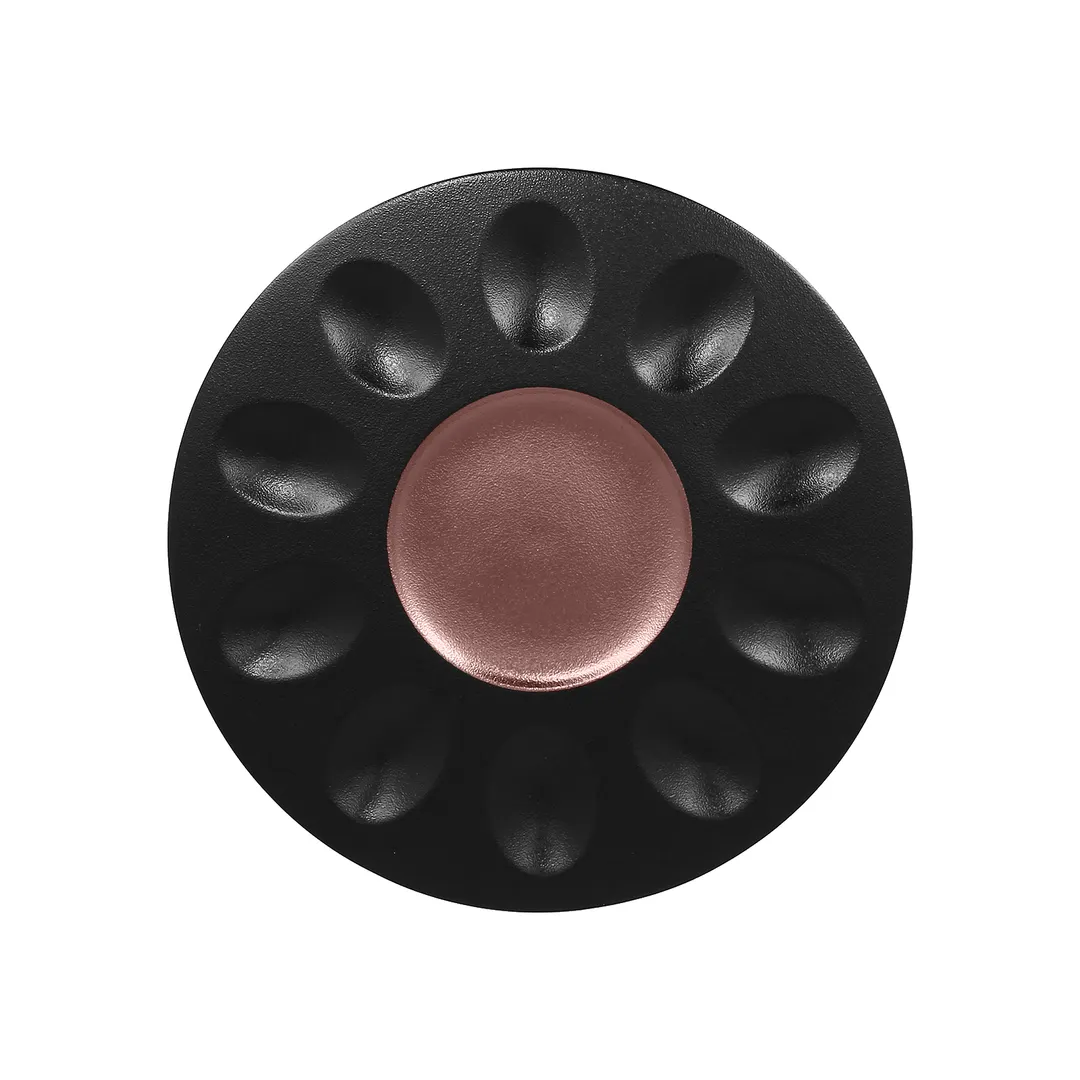 RAK Porcelain MFMRGP30BB Metal Fusion Round Plate 11.8" Dia Bronze Finish 10 Indent Design - 12/Case