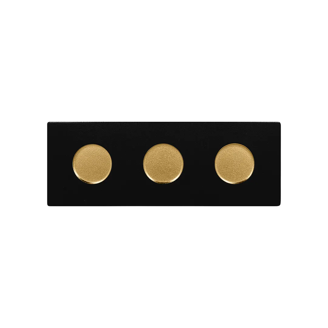 RAK Porcelain MFSPR3BWGB - Rectangular Fusion Tray, 11" x 4" Porcelain, Gold Finish - 6/Case