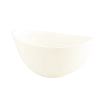 RAK Porcelain MNDB50 Deep Boat Bowl, 7" Dia, 20 oz White Porcelain, Dishwasher Safe - 6/Case