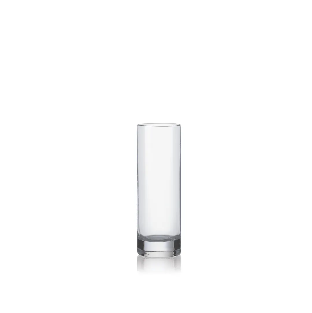 RAK Porcelain MODSHT02 - 2 oz Shot Glass, 1.4" D x 4.1" H, Glass with Tempered Rim - 24/Case