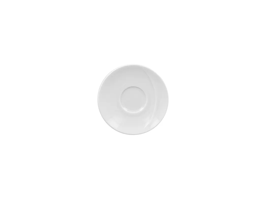 RAK Porcelain MOSA11 - White Porcelain Saucer 4.4" Diameter, Fits Mocu09/Mocu09M - 12/Case