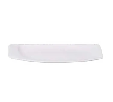 RAK Porcelain MZBP26 - Rectangular Plate, 10"3/8 x 4", White Porcelain, Dishwasher Safe - 6/Case