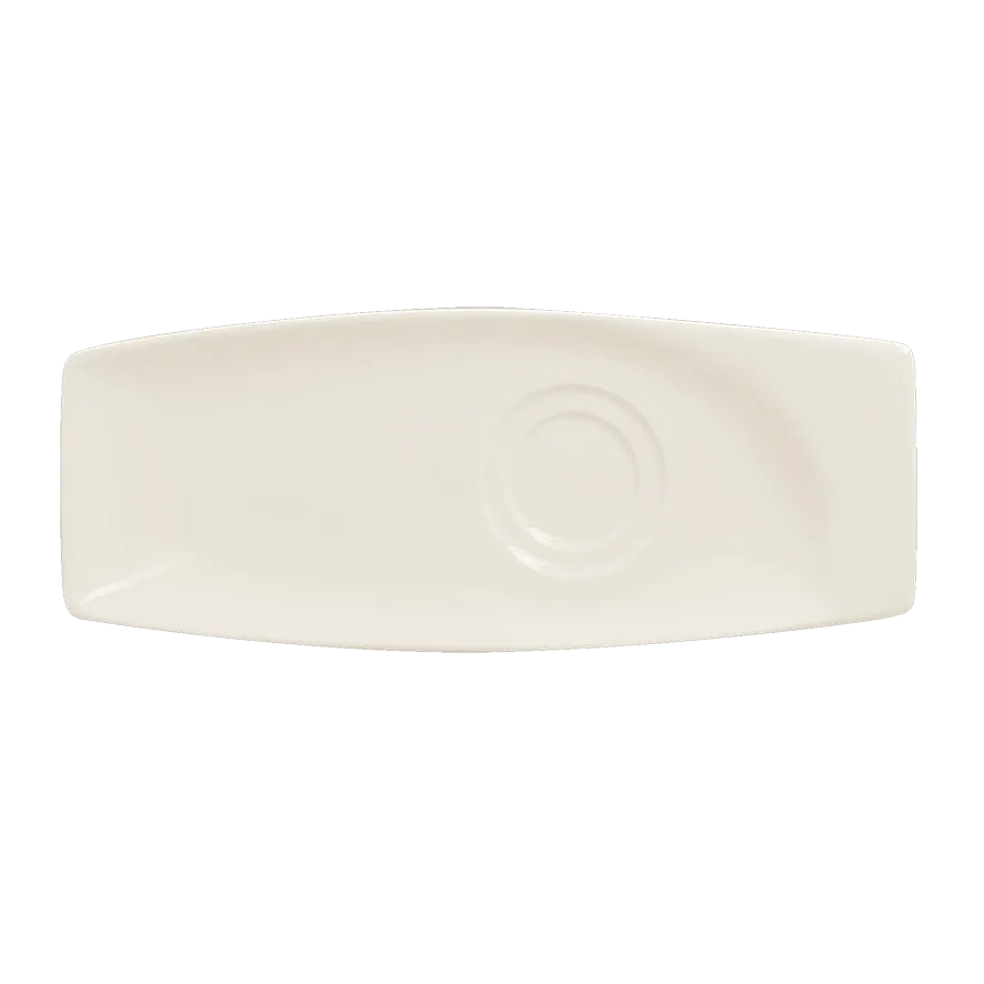 RAK Porcelain MZSA26 - Mazza Saucer 10" x 4", Porcelain, Fits Two Mazza Cups, - 6/Case