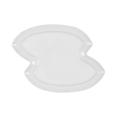 RAK Porcelain NAIP39 Nature Island Oval Platter 15" x 12" Porcelain Microwave Safe - 6/Case