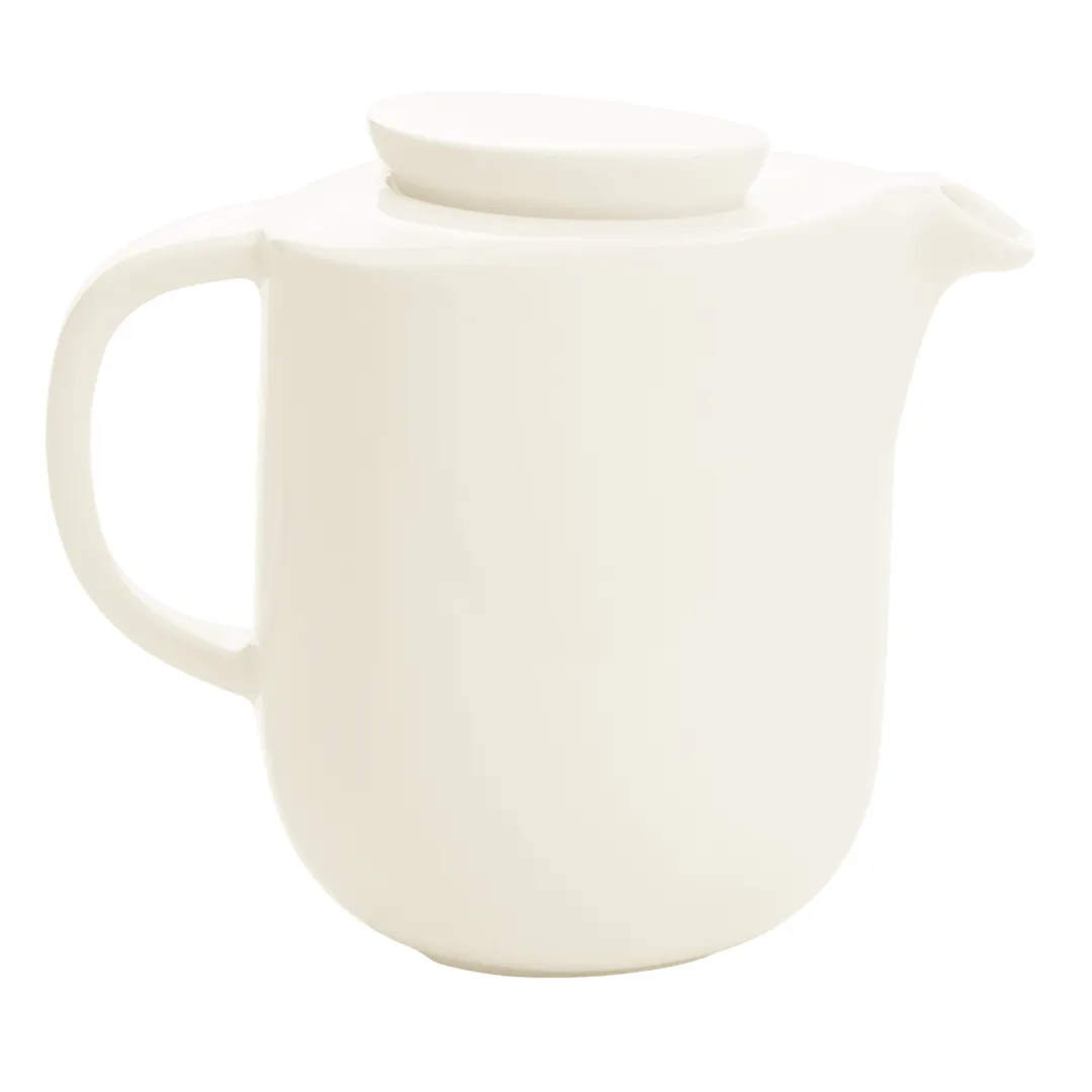 RAK Porcelain NBCP50 - 16 oz White Porcelain Coffee Pot, No Lid, 13-17 oz Capacity - 1/Case