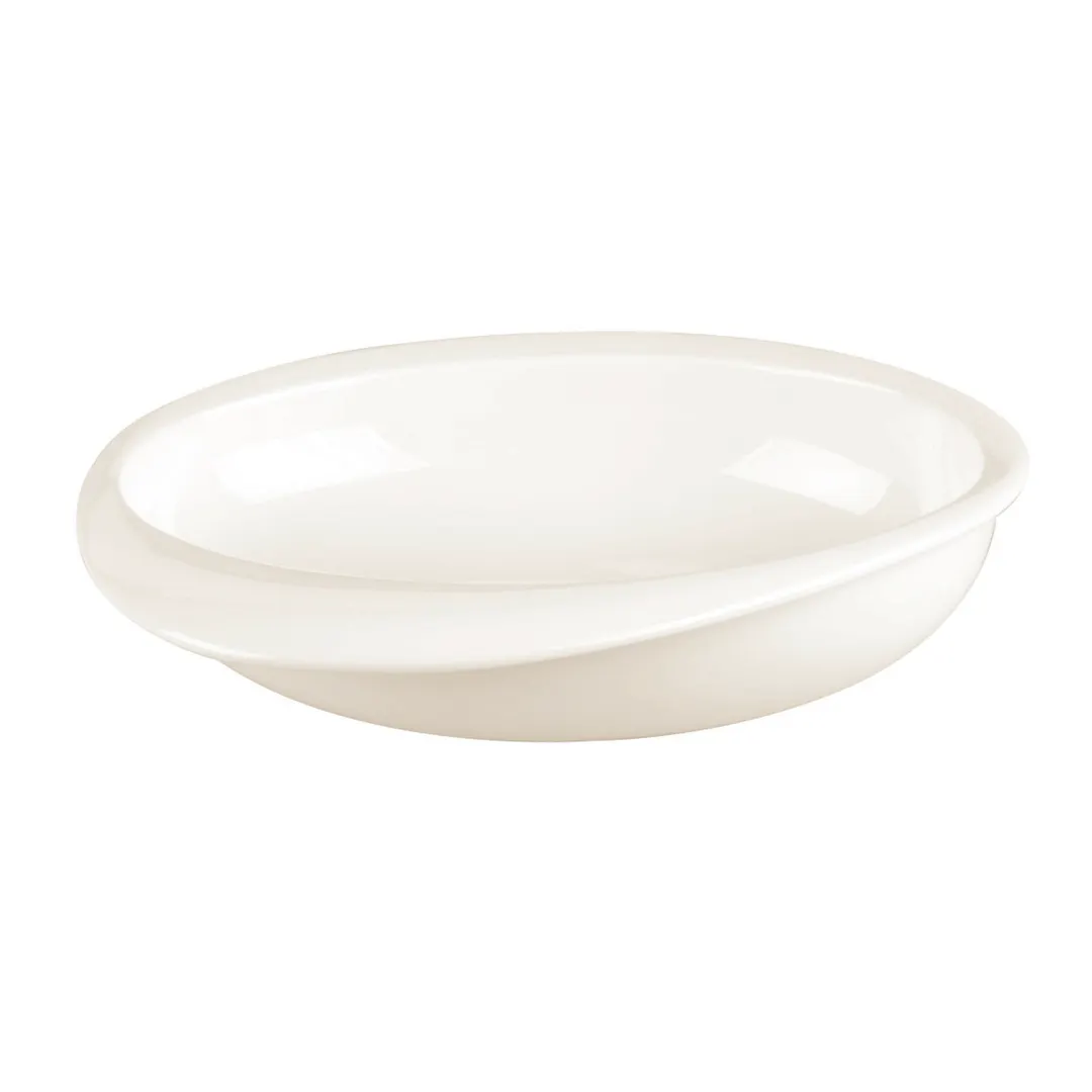 RAK Porcelain NBSB16 - 10 oz Round Porcelain Bowl, 6½" Diameter, White Glaze - 12/Case