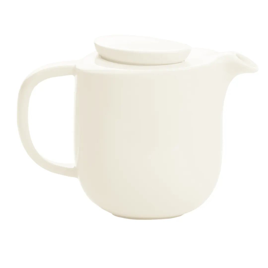 RAK Porcelain NBTP80 - 27oz White Coffee Teapot with Lid, Smooth Glaze, Porcelain, Capacity - Case