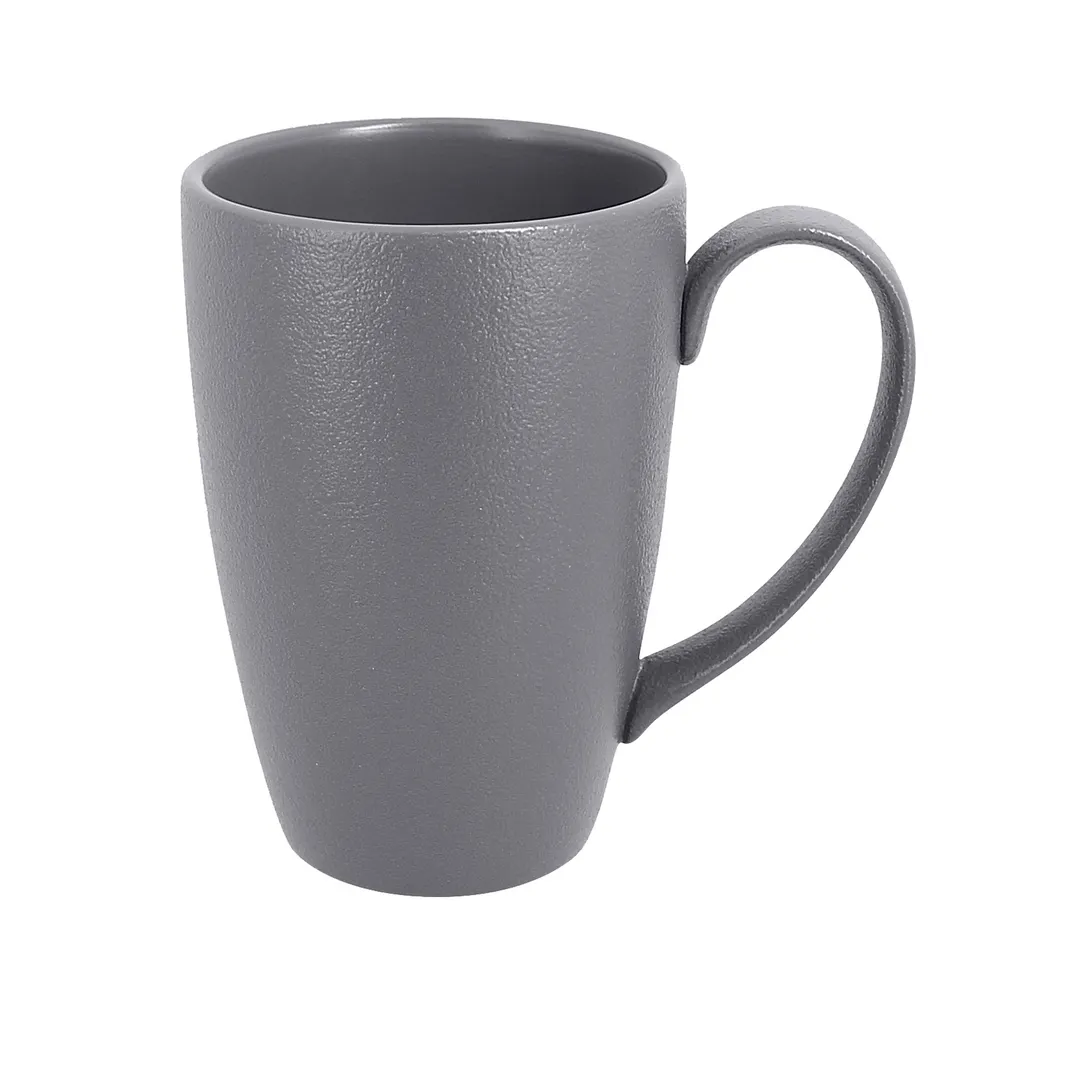 RAK Porcelain NFBAMG45GY - 15 oz Stone Gray China Mug, Oven/Microwave Safe - 12/Case